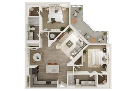 Lenox Katy Crossing B4 Floor Plan